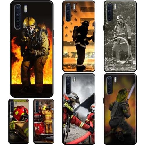 Fireman Firefighter For OPPO A91 A83 A15 A1K A5S A31 A53 A5 A9 2020 F5 F7 A52 A72 Reno 2 Z 4 Pro Phone Cover
