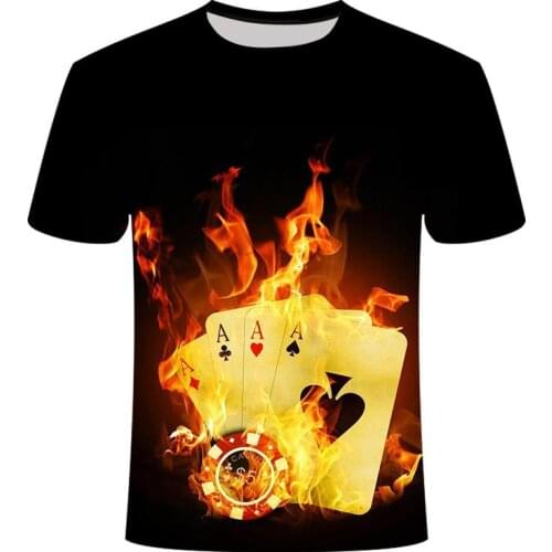 High quality 3D short sleeve t-shirt mens fashion leisure new summer round neck short sleeve blue purple flame T-shirt 3D print