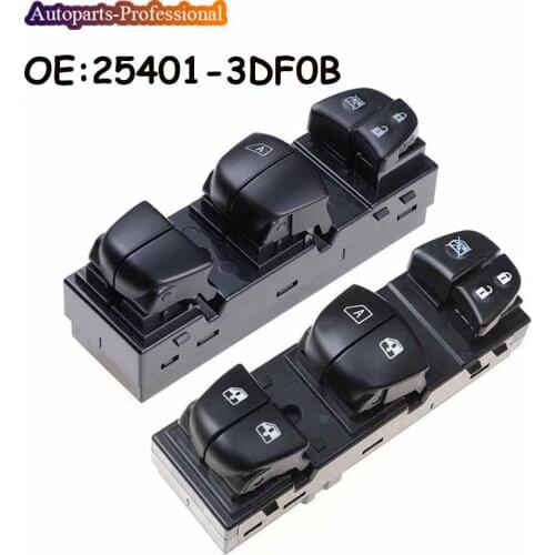 For Nissan Tiida LHD 2011-2014 Front Left Driver Side Electric Power Window Switch 25401-3DF0B 254013DF0B 25401-1KA0B Car Auto