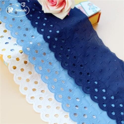 Exquisite Cotton Embroidery Lace Openwork Cotton Cloth DIY Clothing Accessories Curtains width 15cm RS3034