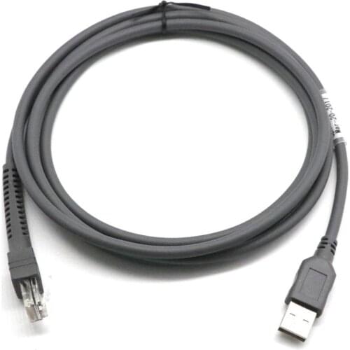 USB To RJ48 RJ50 Scanner Data Cable For LS1203 LS2208 LS4208 LS3008 Symbol Barcode Scanner Part Cable Drop Ship