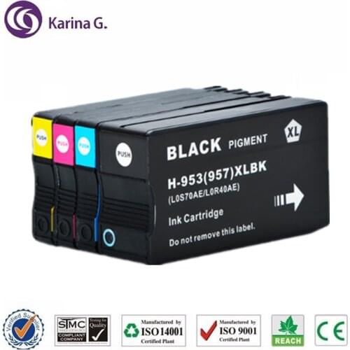 4PCS compatible Ink Cartridge For HP 953 HP953 Full ink suit For HP Officejet Pro 7740 8210 8218 8710 8715 8718 8719 8720 8725