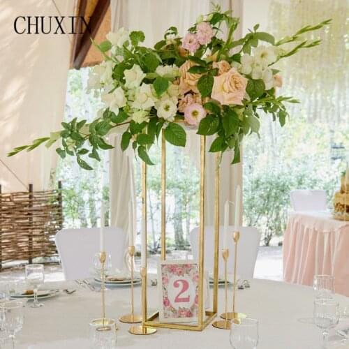 Wrought Iron Geometry Wedding Artificial Flower Ball Decoration Shelf Home Party Window Arrangement Four Piece Set Decor Props