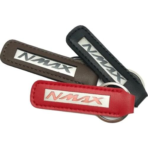 For YAMAHA NMAX N-MAX 155 150 125 Leather Keychain Fashion Metal Keychain Leather Motorcycle Key Chain Key Ring Keyring Gift