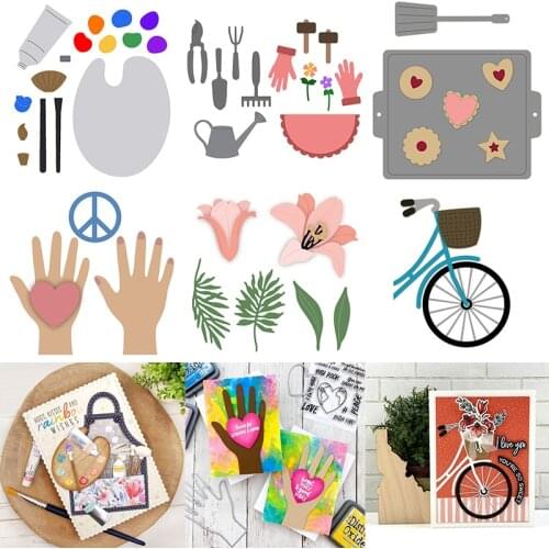 Metal Cutting Dies Baking Weeding Painting Tool Flowers Relaxing Life DIY Scrapbooking Craft Cards Making Template Die Cut