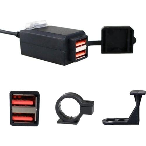Motorcycle Charger USB Waterproof Dual USB Quick Change 3.0 12V Power Supply Adapter Universal Charge for Phone Power Adapter