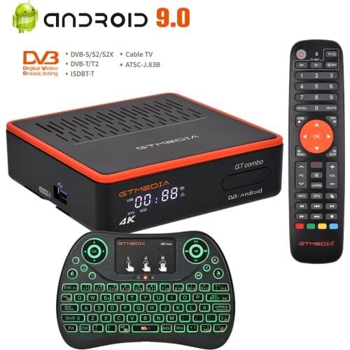 GTmedia GTS PRO Android 6.0 TV BOX Black Color DVB-S/S2 Built-In WiFi HD Amlogic S905D Satellite Receiver With m3u Set Top Box