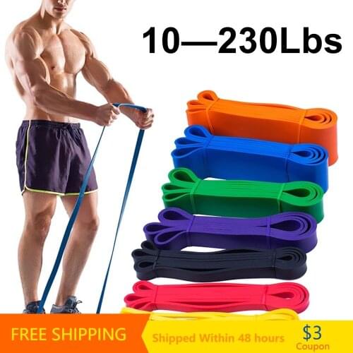 Unisex Fitness Rubber Resistance Bands Yoga Pilates Crossfit Elastic Loop Strength Home Gym Exercise Equipment Training