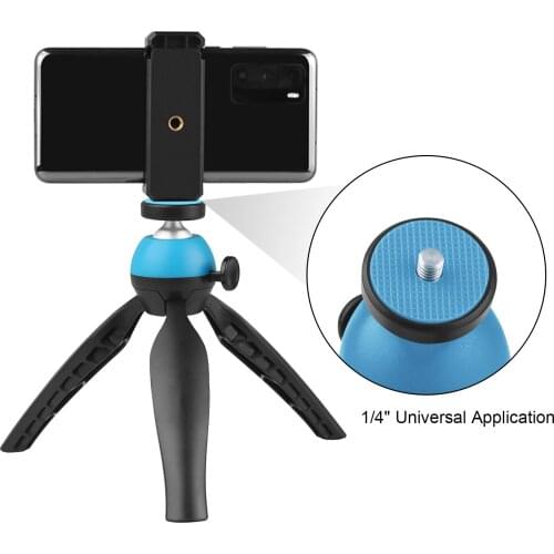 Camera Video Table Tripod with Integrated Ball Head for DSLR SLR Phone Vlog Making Live Streaming