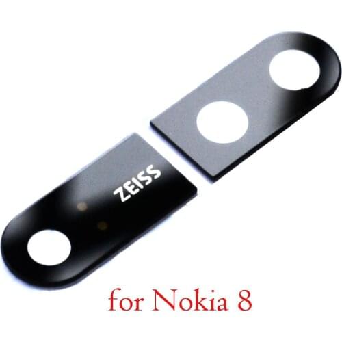 Back camera glass lens for Nokia 8 with sticker for Nokia8