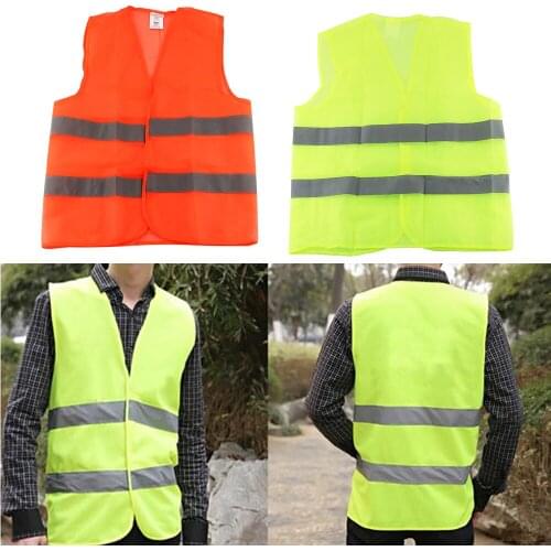 Car Reflective Vest Reflective Belt High Visibility Neon 360 Degrees Emergency Car Repair Safety Vest