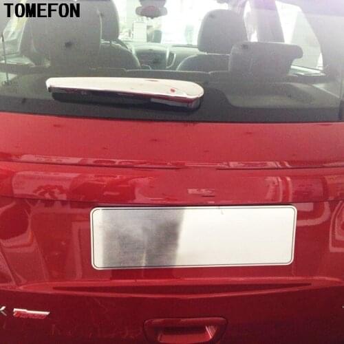 TOMEFON Rear Wiper Cover Trim Windshield Wiper ABS Chrome Covers Exterior sticker Trims For Chevrolet Trax Tracker 2014