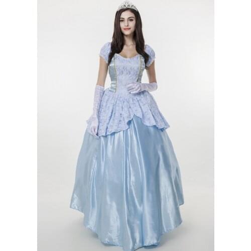 European palace dress costumes queen long dress Halloween snow white fantasia adulto princess costumes for adults cosplay women