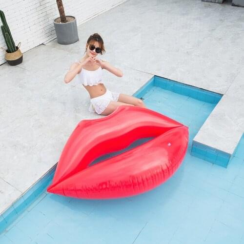1.8*1.6m Red lips floating row Inflatable Swimming Ring for Pool Adult Swimming Ring Float Swim Circle Toys Beach Party Supply