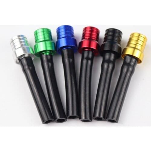 1PCS Aluminum Alloy Motorcycle Gas Pit Dirt Bike Fuel Petrol Tank Cap Breather Pipe Hose Valve Vent Breather Tube Pipe For ATV