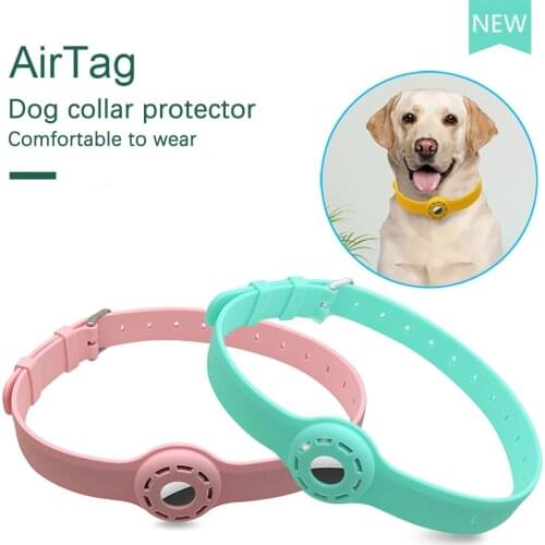 1PC For Apple Airtag Case Dog Cat Collar GPS Finder Colorful Luminous Protective Silicone Case For Apple Air Tag Tracker Case