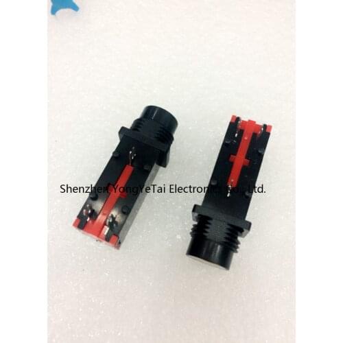 6.35 amp socket stereo audio jack microphone jack seat audio jack microphone jack free shipping