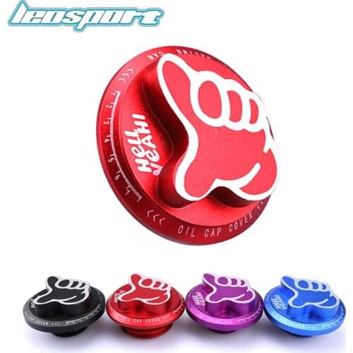 Aluminum Engine Oil Cap Oil Fuel Filler Tank Cover Cap Hell Yeahi Fit For Honda Toyota Subaru