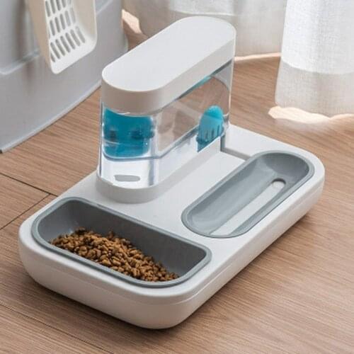 Automatic Drinking Fountain Water Dispenser Rice Bowl Pet Cat Supplies Non-toxic Feeding Device For Kittens