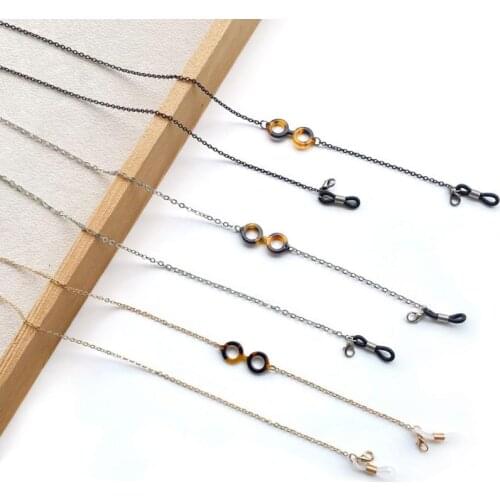 Mask Glasses Hanging Rope Necklace Face Mask Lanyard Mask Glasses Holder Metal Hanging Chain Two Hooks Chains Lanyards Eyewear