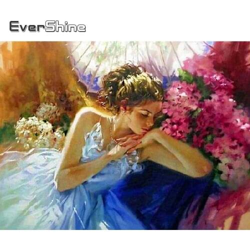 Evershine Diamond Painting Woman Rhinestone Picture 5D DIY Diamond Embroidery Girl New Arrival Portrait Cross Stitch Wall Art