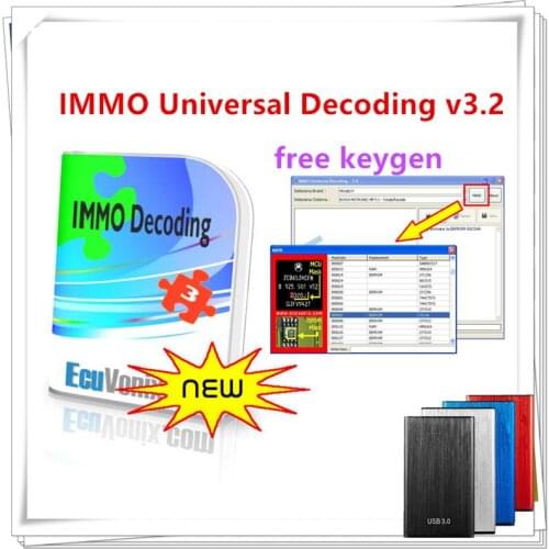2021 Hot Sell EcuVonix 3.2 IMMO Universal Decoding V3.2 Remove IMMO Off + Keygen Unlimited Crack free keygen