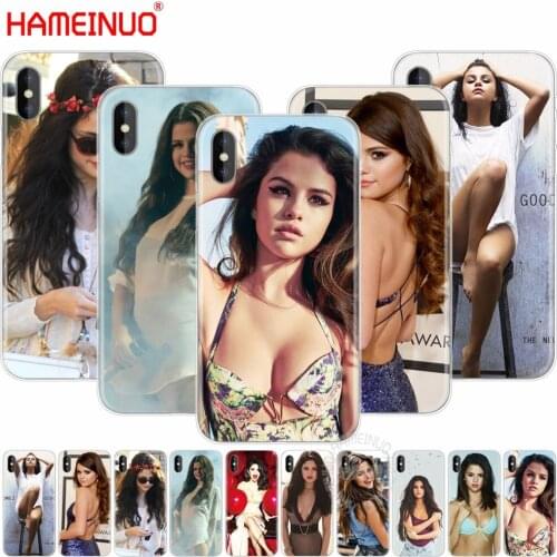 HAMEINUO Selena Gomez cell phone Cover case for iphone X 8 7 6 4 4s 5 5s SE 5c 6s plus