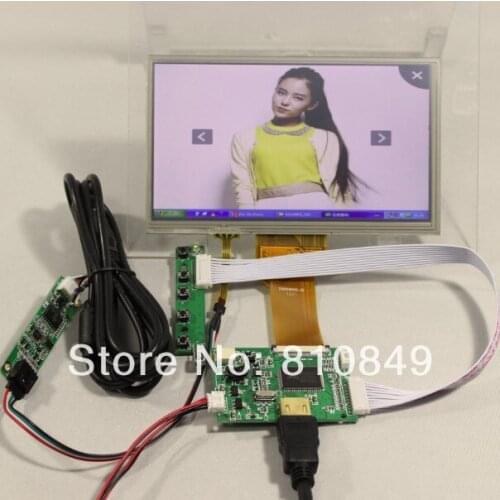 HD MI LCD Controller Board+7inch 800x480 AT070TN92 LCD Screen With Touch Panel