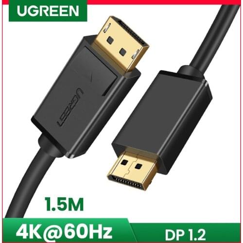 Ugreen DisplayPort Cable 4K/60Hz 144Hz Display Port Cable 1.2 for HDTV Projector PC 144Hz DisplayPort to DisplayPort Cable 1.2