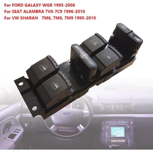 FOR FORD GALAXY 95-06 VW SHARAN POWER MASTER WINDOW SWITCH CONSOLE 3M2114A132CAW