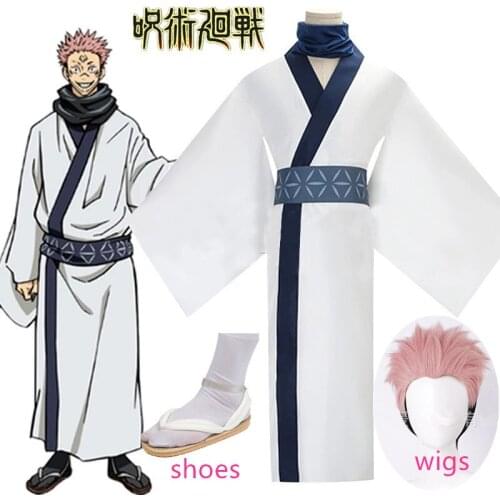 Jujutsu Kaisen Ryomen Sukuna Cosplay Costumes Adult Men Women Outfits Japan Kimono Hanfu Halloween Anime Clothing sets