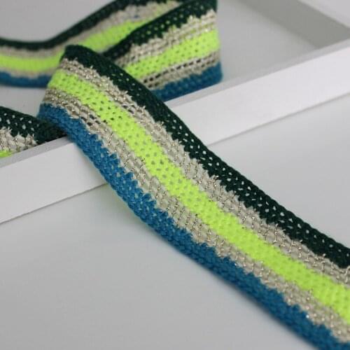 3 yards 3 cm Colorful Webbing Lace Trims for Bags Garment Ribbon Accessories Trimmings Home Decor Lace Fabric