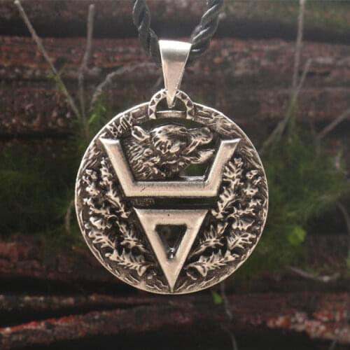 Lanseis 10pcs Viking bear pendant Veles symbol pendant slavic bear talisman pendant pagan men necklace Veles symbol jewelry