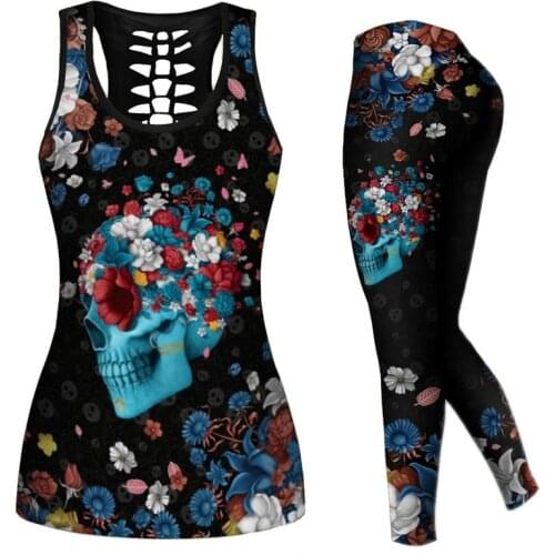 Summer 3D digital printing hollow out 2 piece pants sets Womens outfits tracksuits sweat suits plus size black women clothing