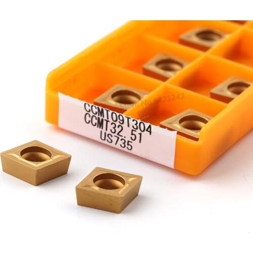 10pcs CCMT09T304 CCMT09T308 VP15TF UE6020 US735 100% Original Carbide insert CNC machine tool milling cutter CCMT lathe tools