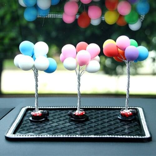 New Auto Ornaments Multicolour Lovely Balloon Car Decoration Mini Console Dashboard Decoration Car Interior Supplies