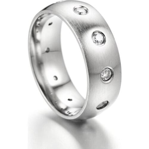 New Brand Jewelry Gift High Quality Fashion Hollow Micro Inlaid Zircon Titanium Steel Creative Inlaid Personalized Mens