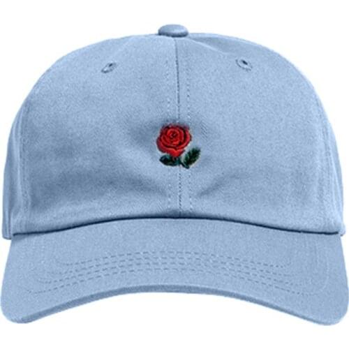 Rose Flower Embroidery Baseball Cap Summer Hats For Women Men Adult Hip Hop Caps Sun Hat Snapback Trucker Casquette Gorras