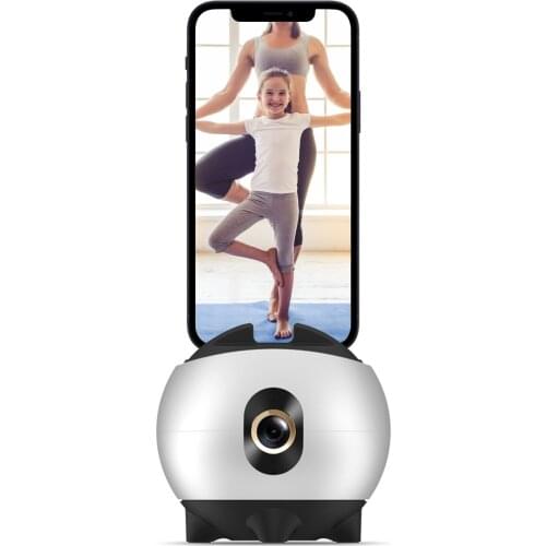 Intelligent Shooting Gimbal Selfie Stick 360 Rotation Auto Face Tracking with 1/4" Screw Hole for Smartphone Vlog Live Streaming