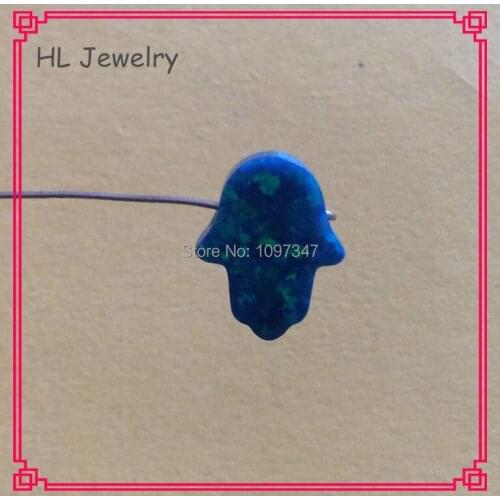 50PCS/Lot Lab Created Fire Synthetic Opal Hamsa OP36 Color 8*10MM Hamsa Hand Opal Hot Sale