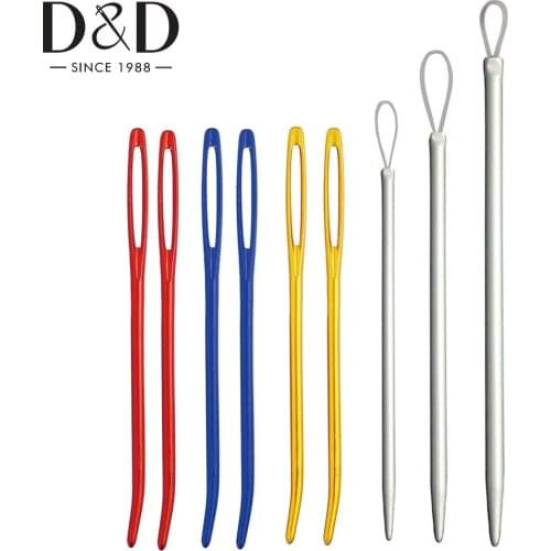 9pcs Wool Needles Yarn Needle Set for DIY Knitter Yarn Weave Knitting Needles Large Eye Blunt Needles Threader Sewing Tool