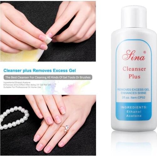 UV Gel Nail Art Excess Gel Remover Cleanser Plus Cleaning Enhances Shine @ME88