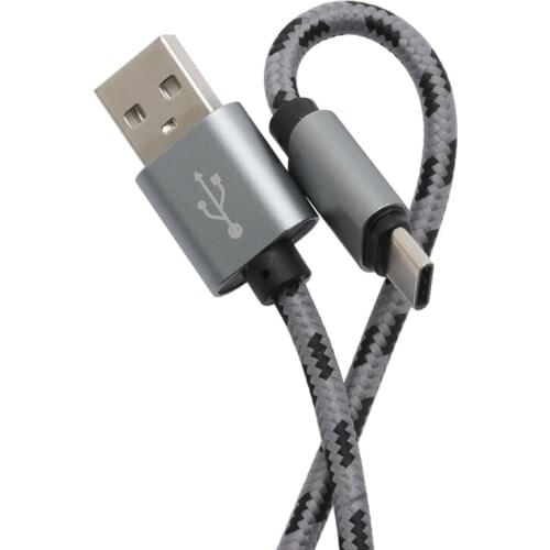 2M USB-C Cable for Xiaomi A1 Type C Cable Charging Data Transmission USB Type C Nylon Woven USB Cable for Samsung S9 S8 Plus