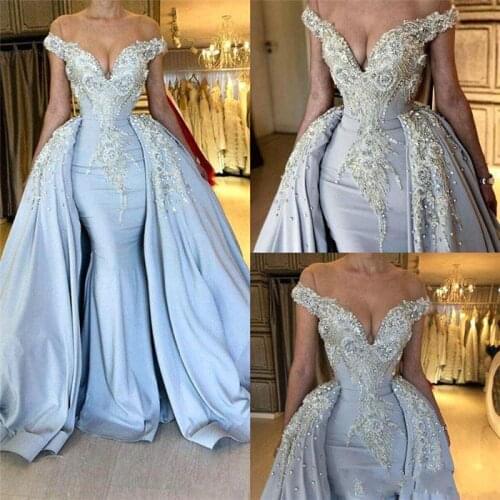 Gorgeous Overskirt Bridal Dresses Sheer Neck Sleeveless Beading Crystal Sweep Train Arabic Dubai Wedding Party Gowns