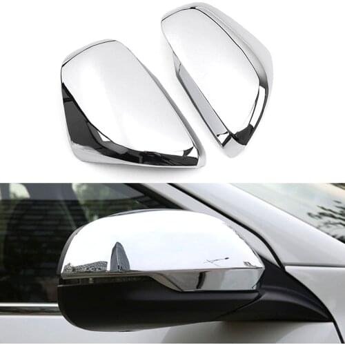 2pcs Car Rearview Mirror Cover Bezel Styling For Honda XRV Vezel 2015 2016 2017 2018 2019 Exterior Car Moldings Chrome ABS