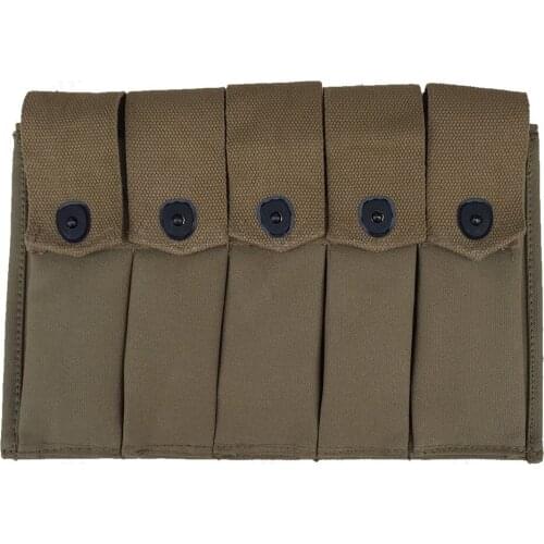 WW2 US ARMY USMC THOMPSON -5 CELL MAGAZINE POUCH US AMMO POUCH-US/41553