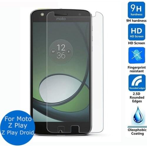 2.5D Tempered Glass For Motorola Moto Z Play High Quality Protective Film Explosion-proof Screen Protector for Moto Z Play Droid