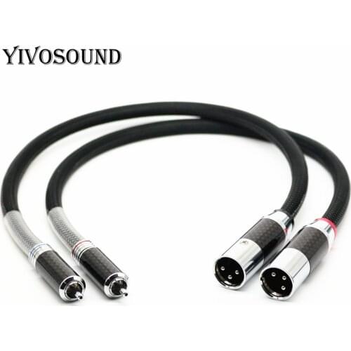 1Pair FA-220 occ copper HIFI RCA to XLR Audio Cable Male To Female ( Male To Male)