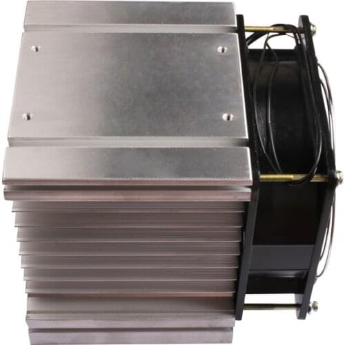 60-80A Heat sink for three phase solid state relay aluminum Y-110 ssr heatsink with fan new