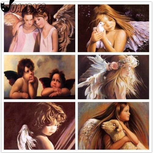 Angel Diamond Painting Fairy Cross Stitch Picture Wings Mosaic Patch Diamond Embroidery Handmade Inlaid Decoration Gift